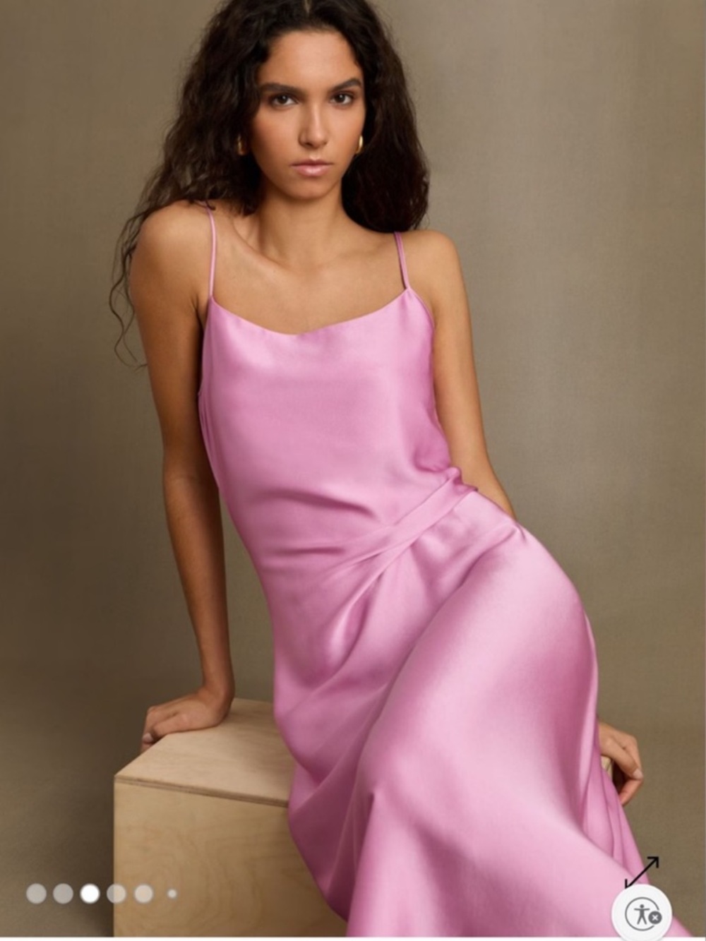 Reiss Zoey Drape Slip Dress NWT Size 4 - Picture 4 of 8